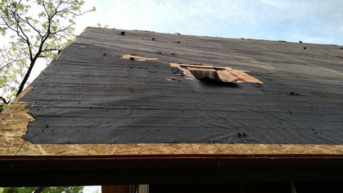 Roof before replacement Roof before replacement