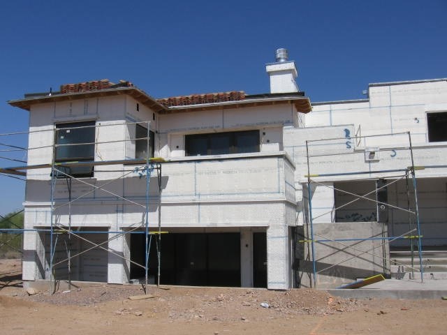 Custom Home Before Stucco Is Applied