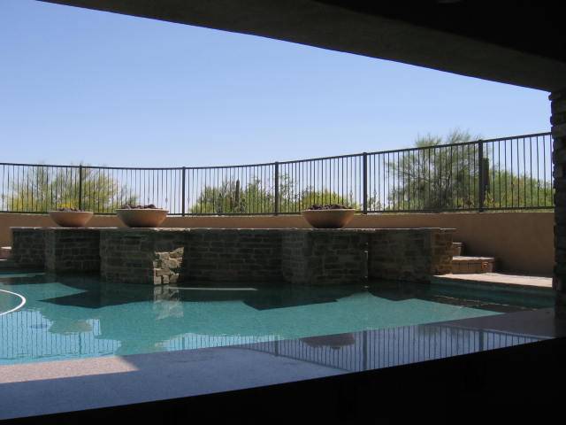 Custom Home Pool View