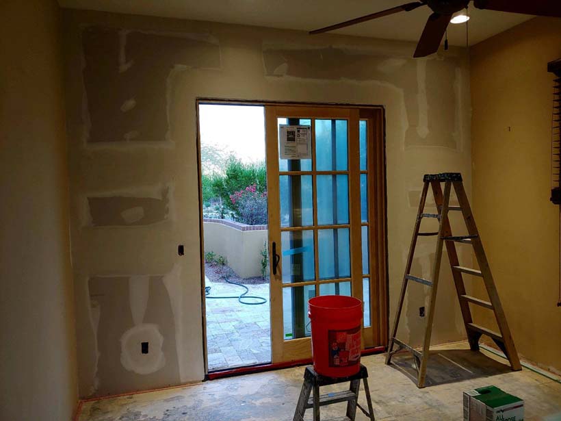 Interior sliding door view Interior sliding door view