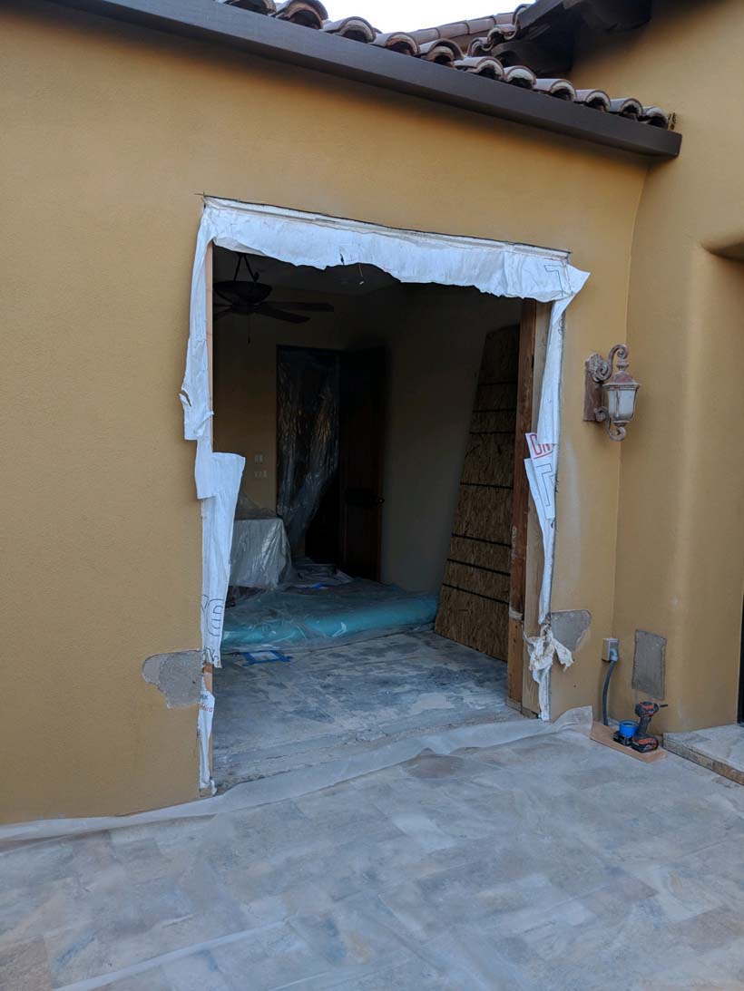 New door frame New door frame